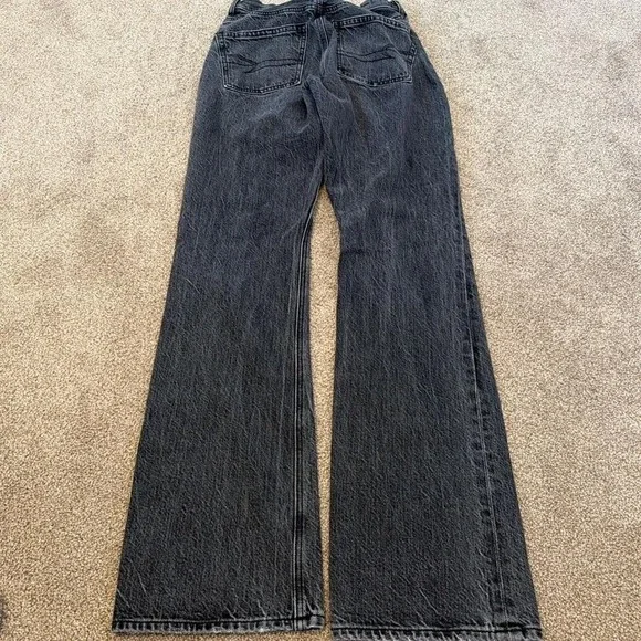 Y2K Grunge Slim Fit Stacked Gray Wash Denim Jeans (24x30) - Picture 5 of 6